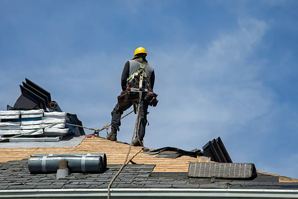 Professional Gutter Installation technician working in Cordova, AK